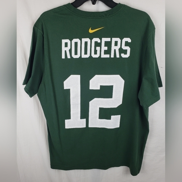 Nike Green Bay Packers NFL Team Rodgers #12 Shirt Sz XL - Picture 4 of 7